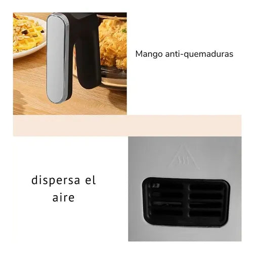 FREIDORA DE AIRE CANASTA CRISTAL 6L