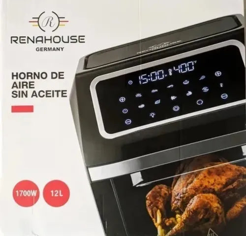 HORNO FREIDOR 12 LITROS DIGITAL CON ACCESORIOS