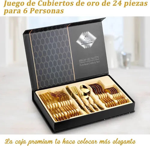SET DE CUBIERTOS 24 PIEZAS