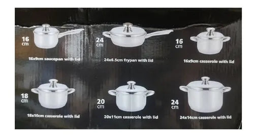 BATERÍA DE COCINA 12 PIEZAS