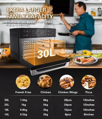 HORNO FREIDOR DIGITAL 30 LITROS