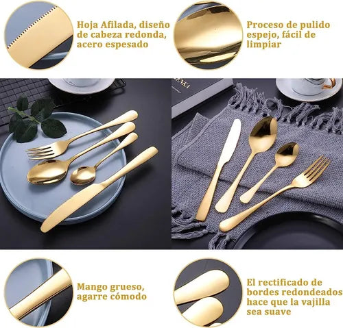 SET DE CUBIERTOS 24 PIEZAS
