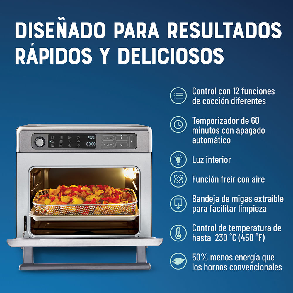 HORNO FREIDORA DE AIRE 22L