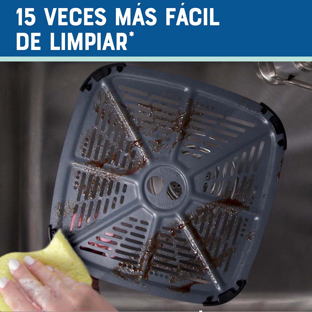 Freidora de Aire Oster®, con Panel Digital, y Capacidad de 9 Litros, Plateado, CKSTAF90D