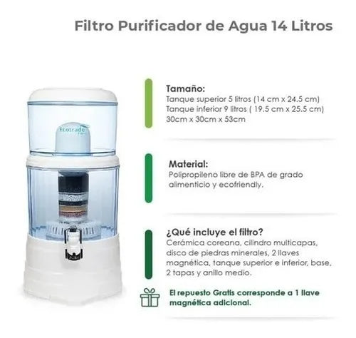 FILTRO DE AGUA 16L
