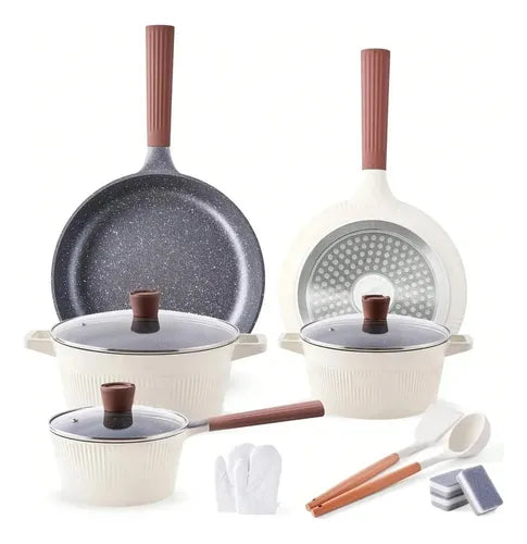BATERIA DE COCINA GRANITO 16 PIEZAS