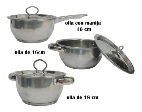 BATERÍA DE COCINA 15 PIEZAS