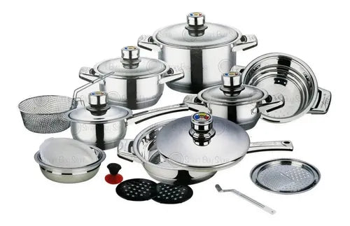 BATERÍA DE COCINA 21 PIEZAS