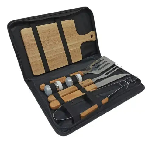 SET BBQ CON TABLA DE PICAR