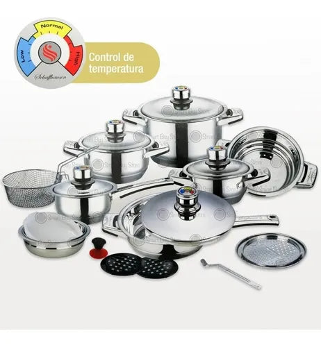 BATERÍA DE COCINA 21 PIEZAS