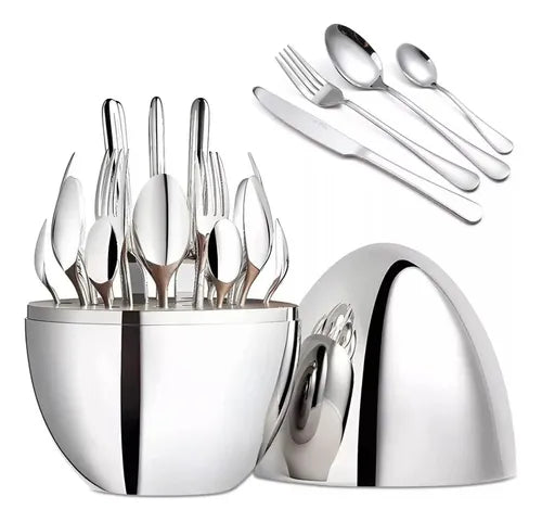SET DE CUBIERTOS ESTUCHE HUEVO