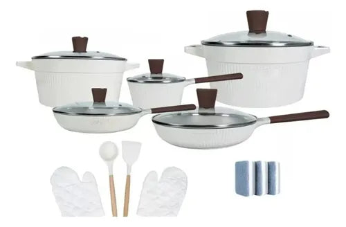 BATERIA DE COCINA GRANITO 16 PIEZAS