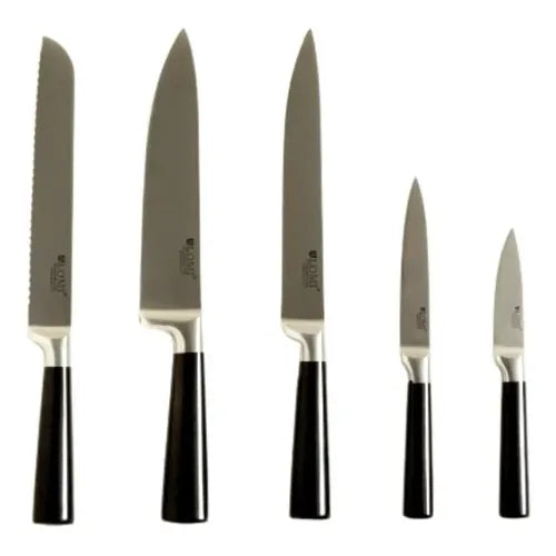 SET CUCHILLOS 6 PIEZAS CON BASE