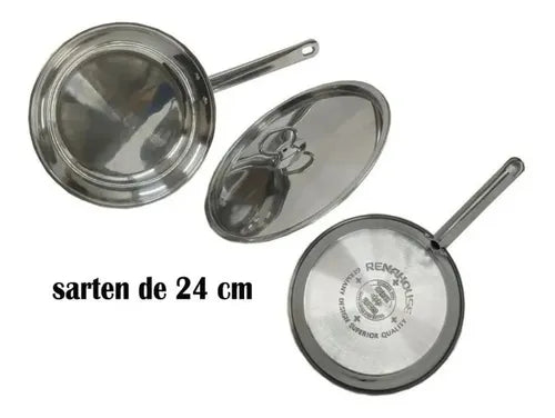 BATERÍA DE COCINA 15 PIEZAS