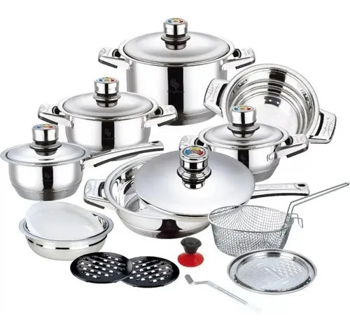 BATERÍA DE COCINA 21 PIEZAS